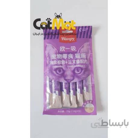 بستنی گربه ونپی با طعم سالمون