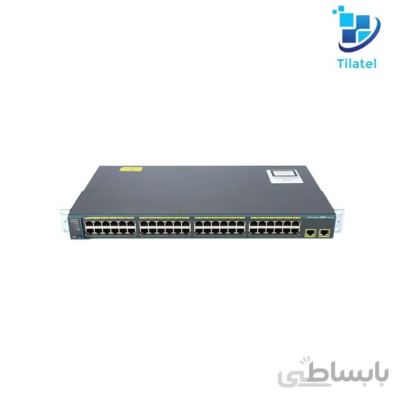 سوئیچ سیسکو 48 پورت WS-C2960-48TT-L ا Cisco WS-C2960-48TT-L 48-Port Switch