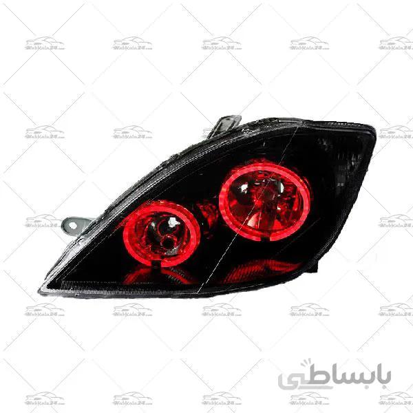 چراغ جلو اسپرت تیبا طرح سه بعدی قرمز ا Red 3D Front Light For Tiba Headlights