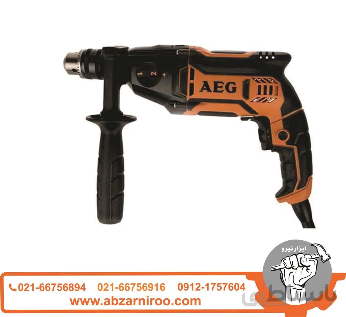 دریل 13 چکشی 850 AEG مدل SB2E850R ا 13 hammer drill 850 AEG model SB2E850R