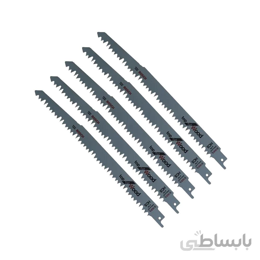 مجموعه تیغ اره افق بر بوش 5عددی مدلBOSCH_S1531L 240MM