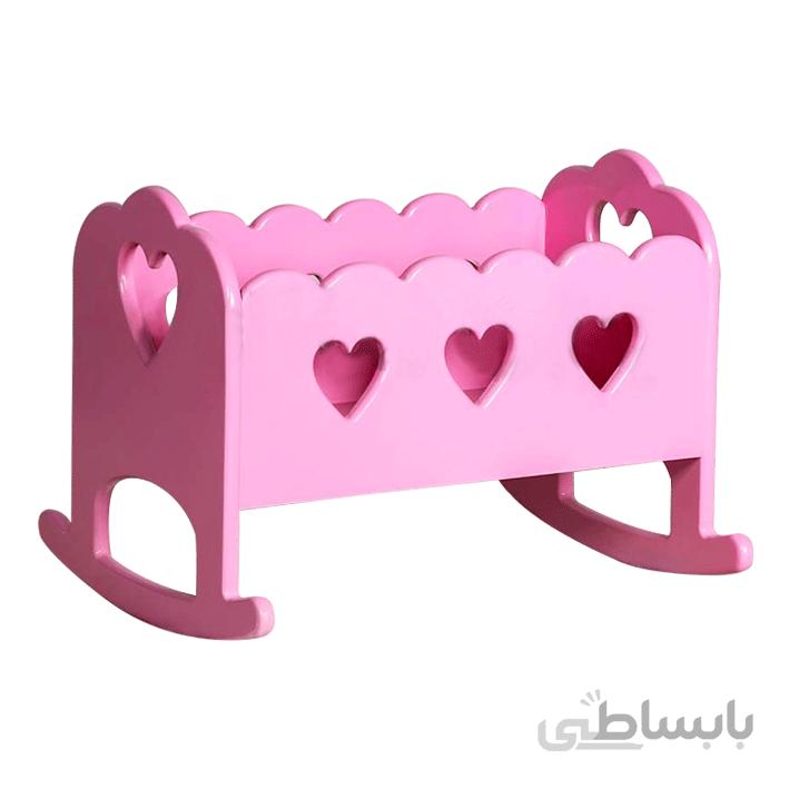 گهواره عروسک چوبی