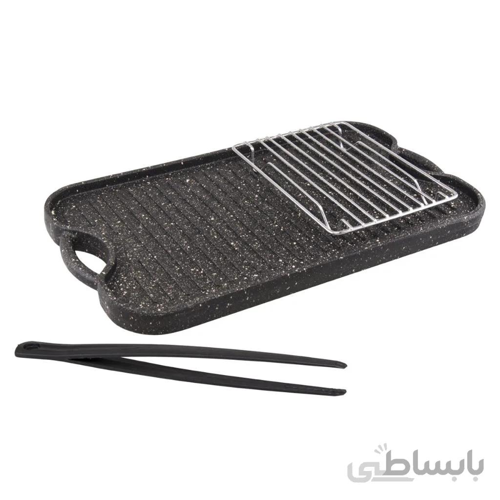 تابه گریل مستطیل 3 پارچه پرانی کد 4011