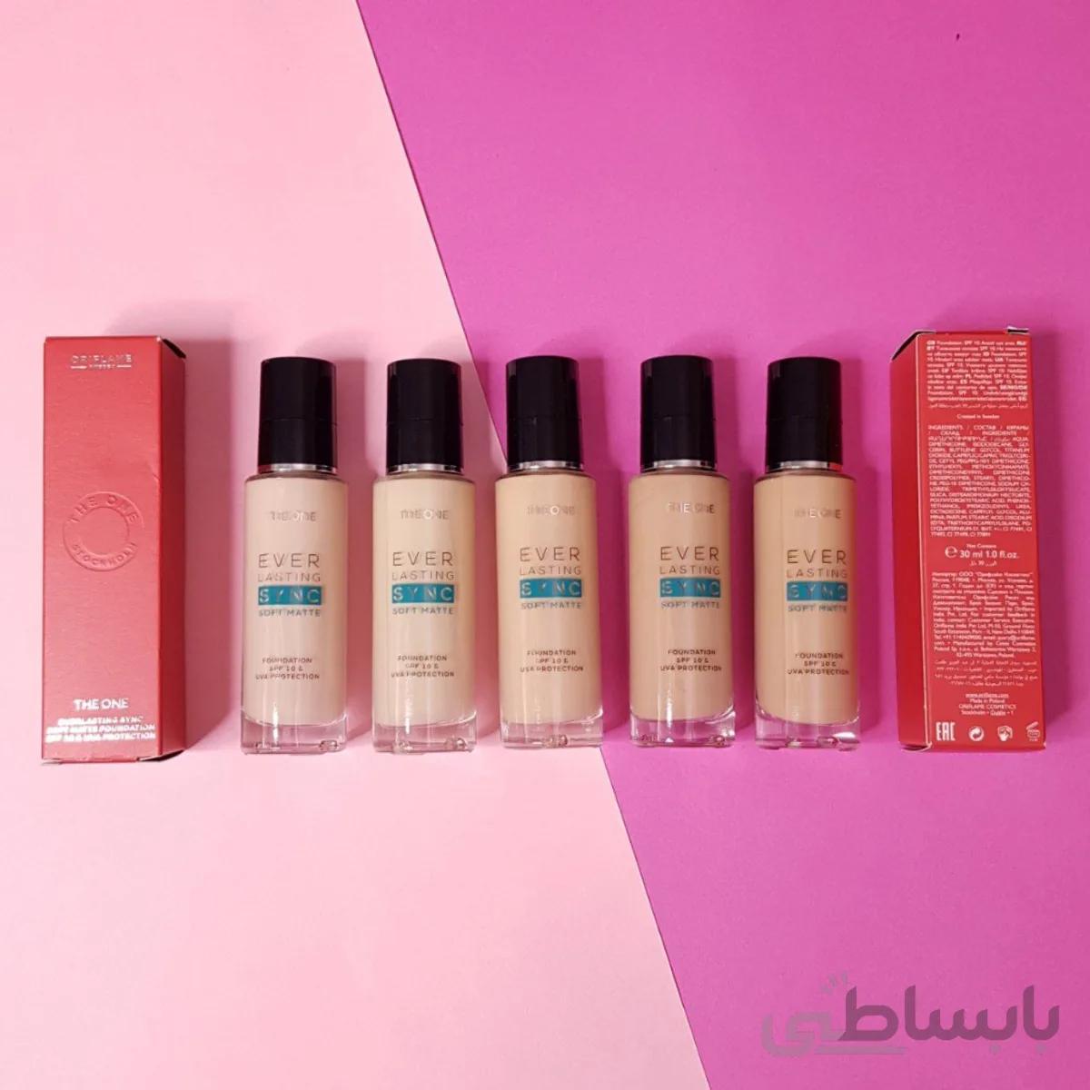 کرم پودر اوریفلیم ORIFLAME سری د وان The One مدل اورلستینگ سینک sync مات حجم 30 میلی لیتر + براش اوریفلیم 🎁