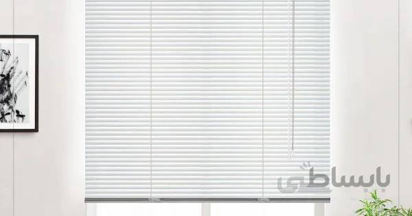 پرده کرکره فلزی 2.5 سانتی‌متر ساده کد 25101