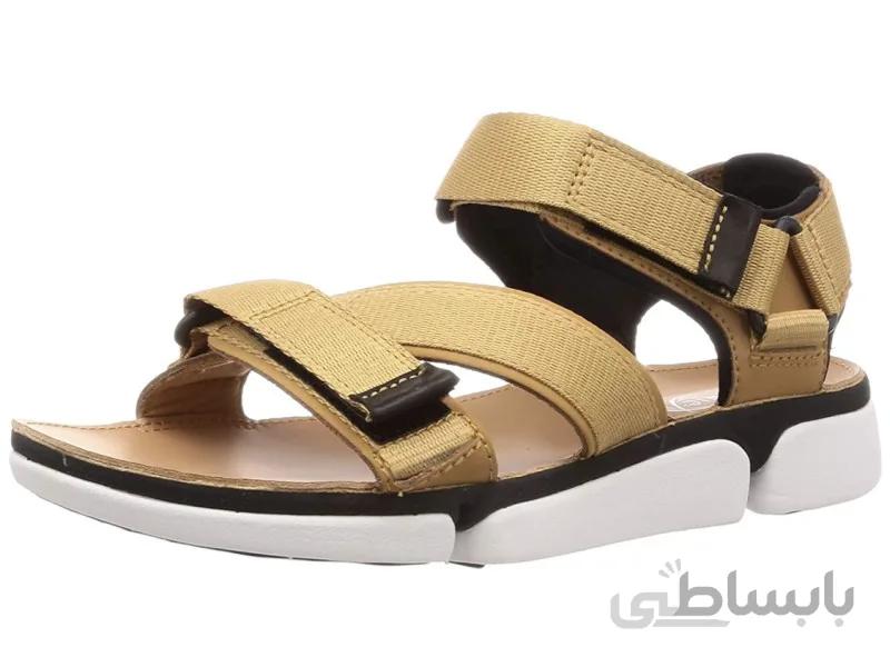 صندل مردانه کلارکس مدل Tri cove sun Tan combi