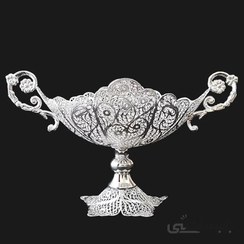 کشکول پایه ملیله کاری سایز بزرگ