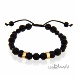 دستبند طلا مردانه با سنگ کد MB121