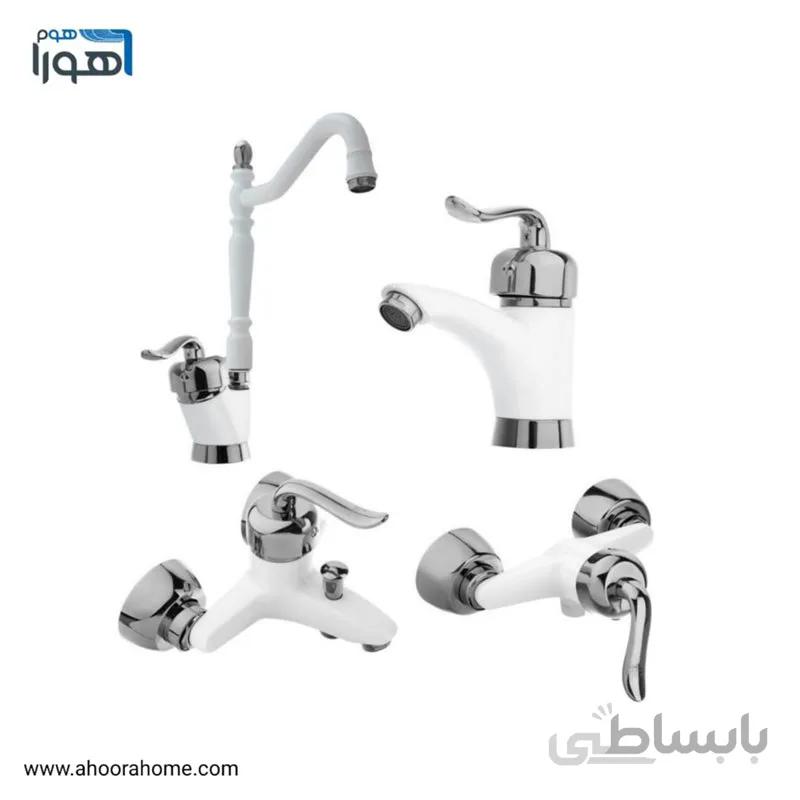 ست شیرآلات مدل قاصدک سفیدکروم