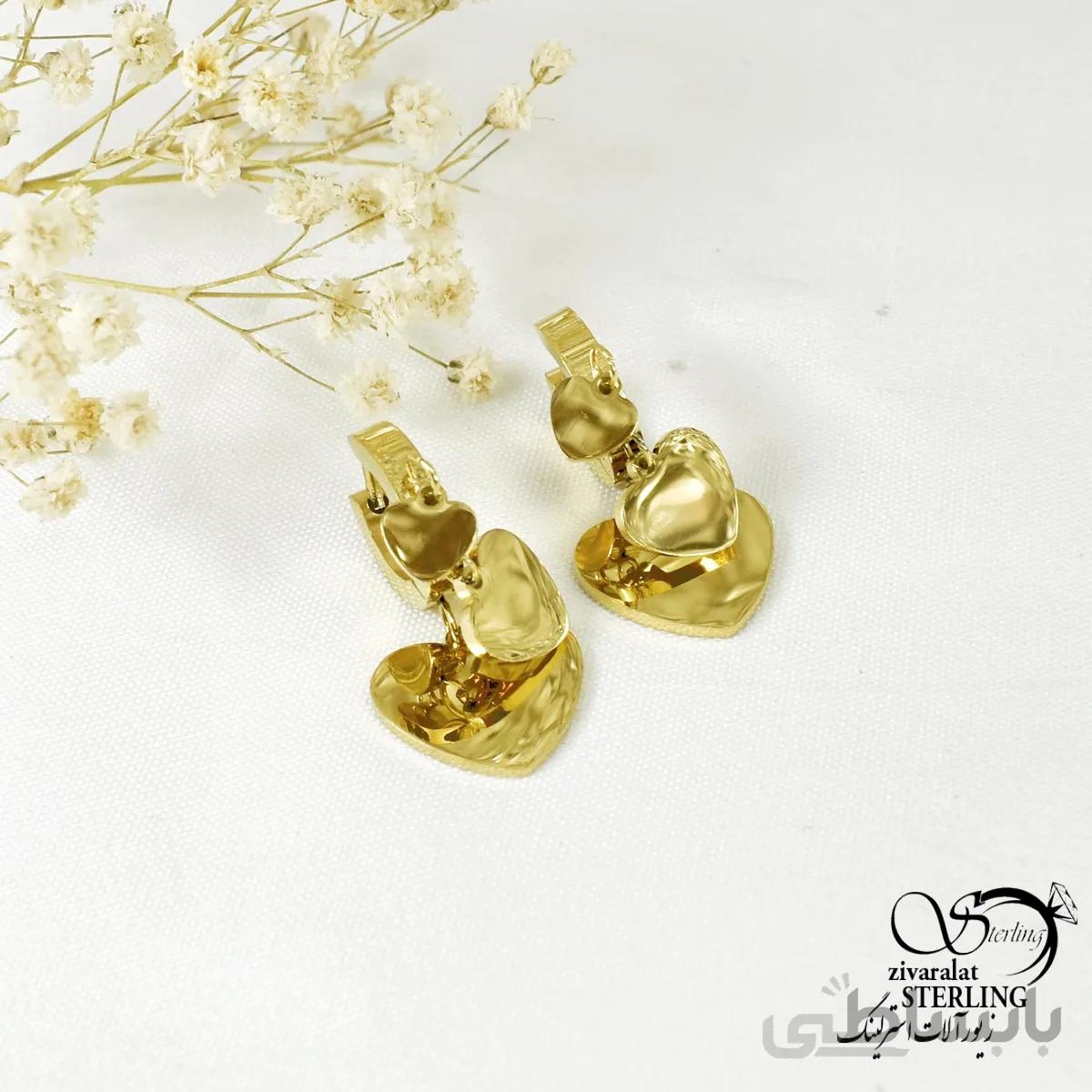 گوشواره زنانه طرح قلب