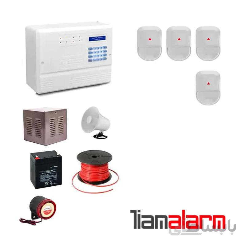 پکیج دزدگیر اماکن باسیم وزنی مدل فایروال سیم کارتی و تلفنیf10n4