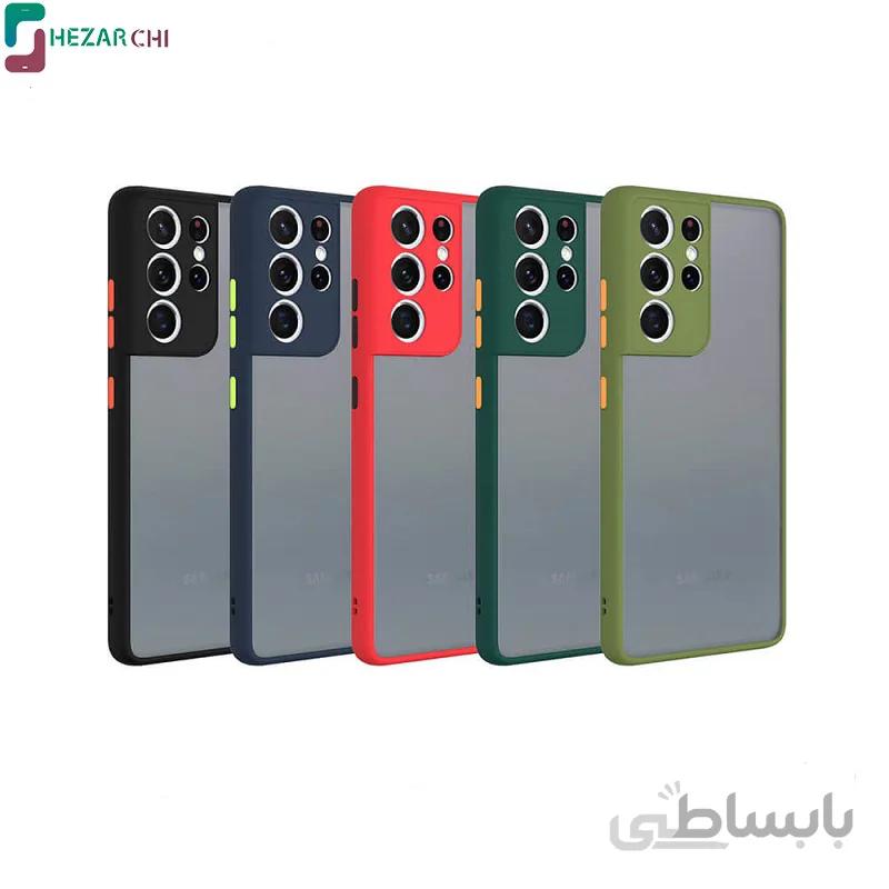 قاب پشت مات محافظ لنزدار مناسب S21Ultra