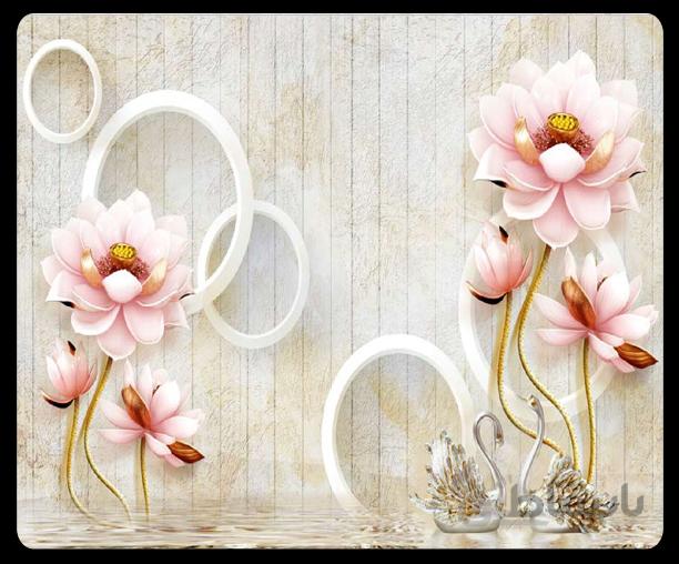 پوستر گل سه بعدی 044