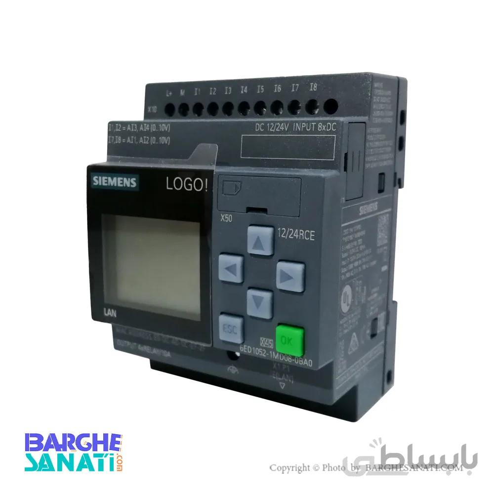 مینی PLC لوگو زیمنس ورژن 8 مدل 12/24RCE کد 6ED1052-1MD08-0BA0