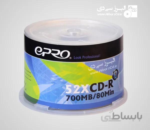 بسته 50 عددی سی دی خام اپرو باکس