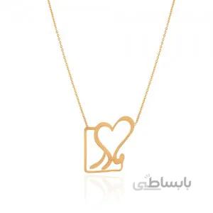 گردنبند طلا زنانه طرح مادر کد LN861