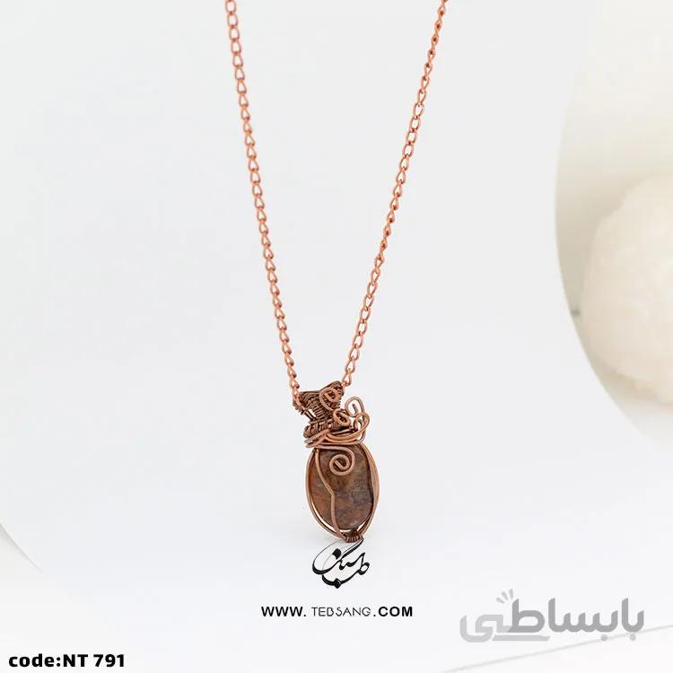 گردنبند زنانه سنگ عقیق NT-791