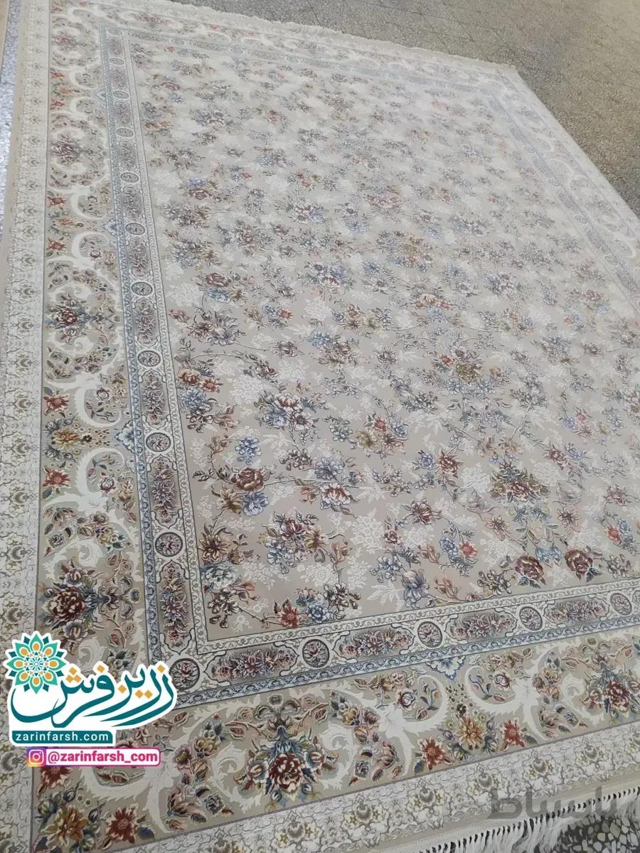 فرش ماشینی 1200 شانه گل برجسته طرح 1044