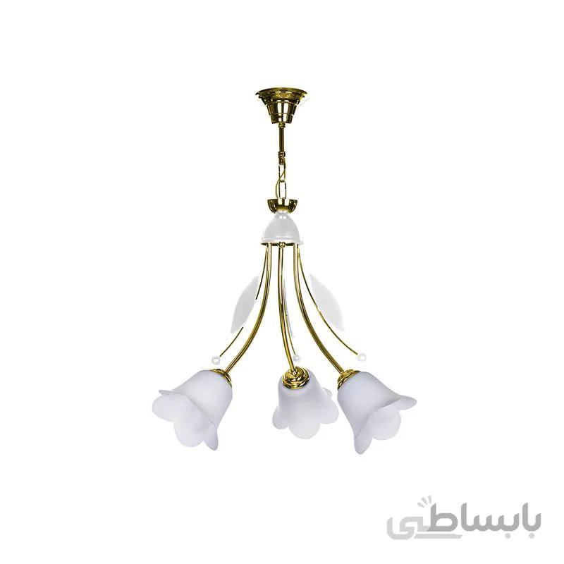 لوستر 3 شعله چشمه نور مدل 2540/3WT-G