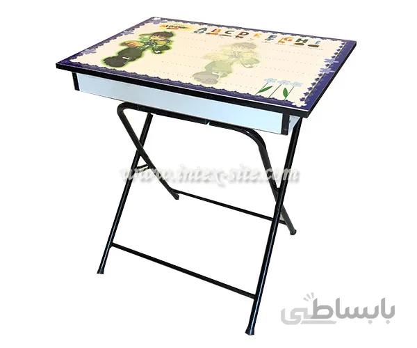 میز تحریر تاشو کودک کشودار طرح بن تن