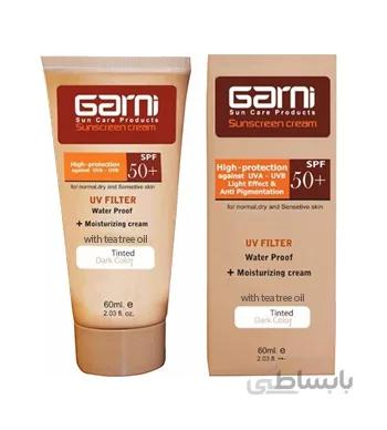 کرم ضد افتاب گارنی Spf 50 بژ روشن مخصوص پوست نرمال تا خشک