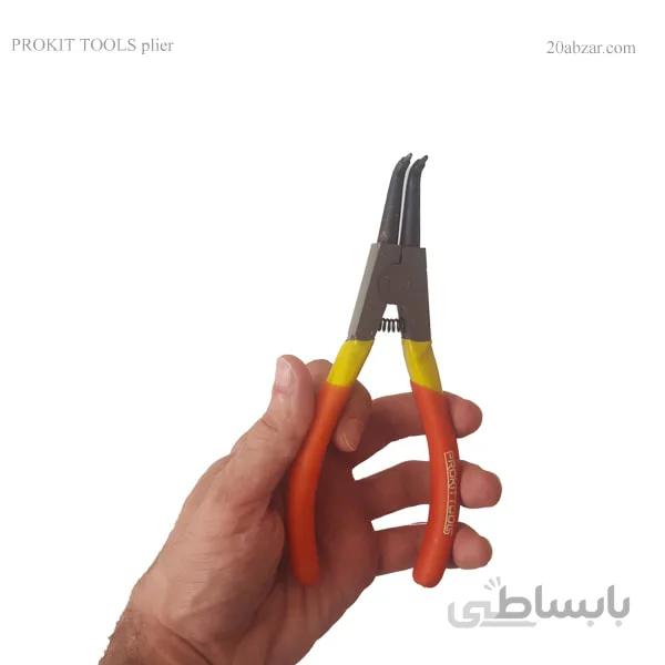 انبر خار باز کن سر کج ۷ اینچ یا ۱۷۵ میلی متری