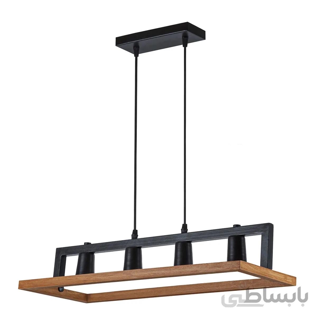 لوستر مدرن چشمه نور کد A1333/4-BK