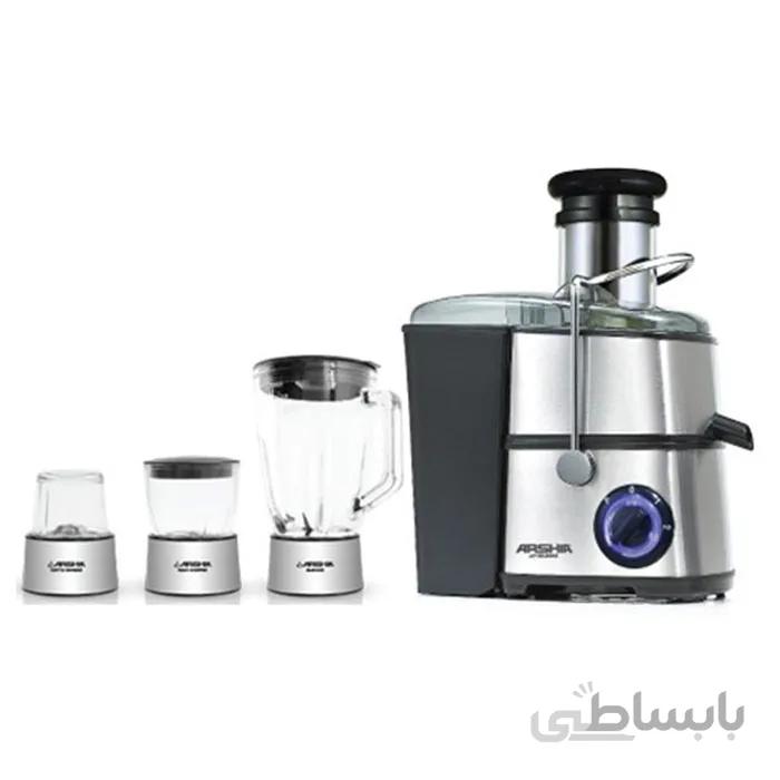 آبمیوه گیری چهار کاره عرشیا مدل 2544 JE133 ا ARSHIA JE133-2544 JUICER EXTRACTOR 4 IN 1
