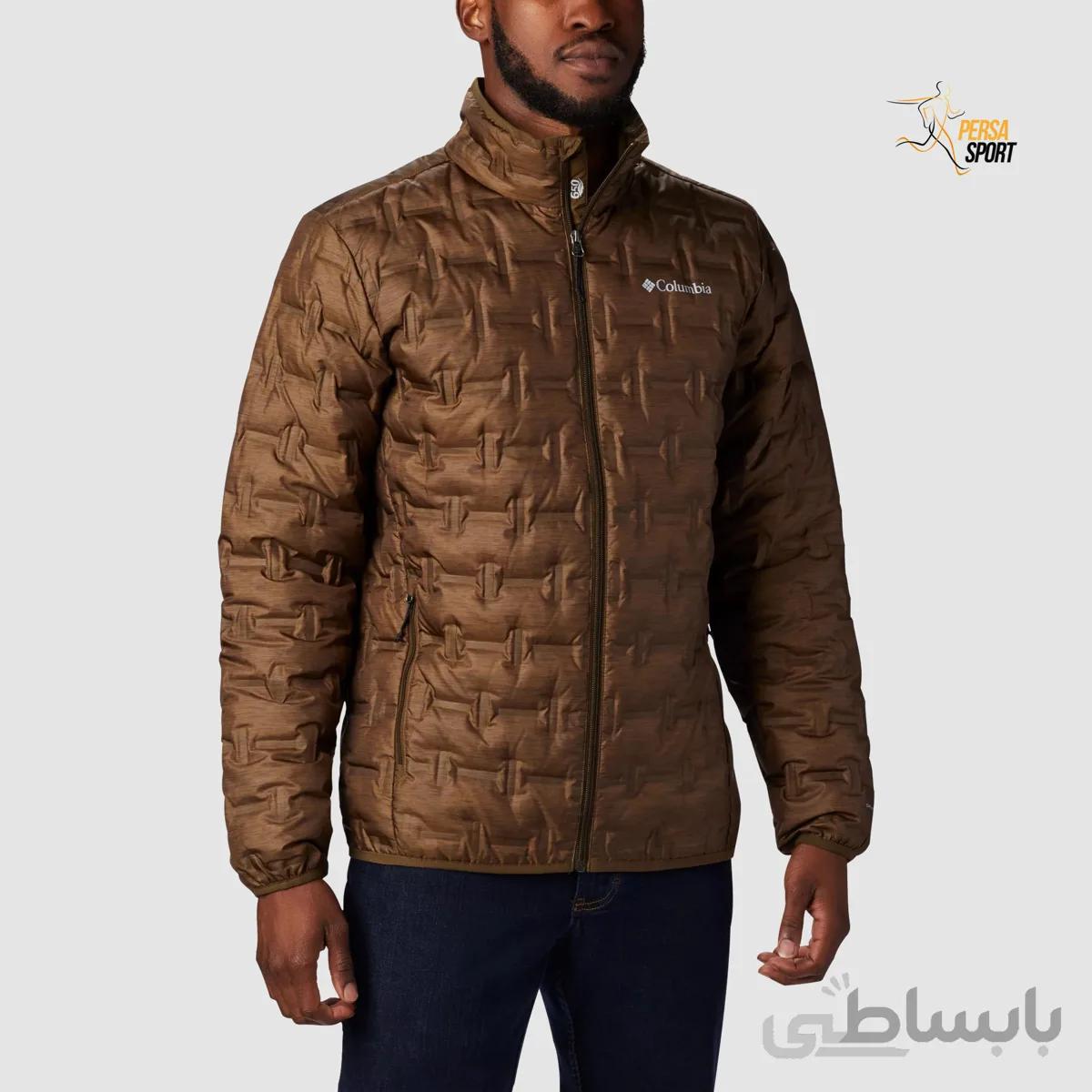 کاپشن پر مردانه کلمبیا Delta Ridge Down Jacket Dark Gold