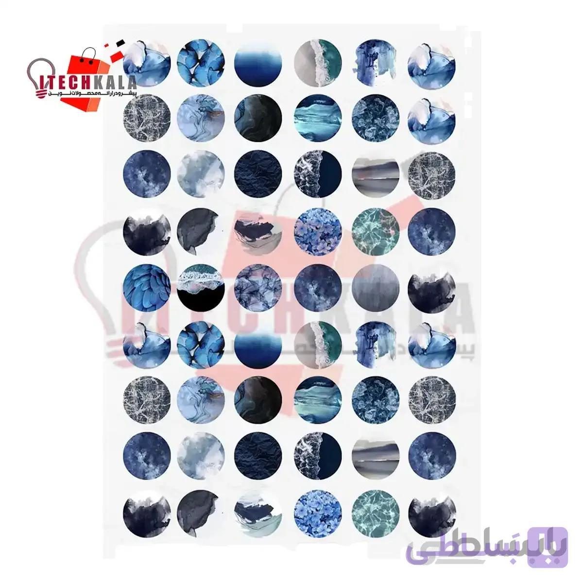 طلق ترنسپرنت رنگی (مدل آبستره رزین)
