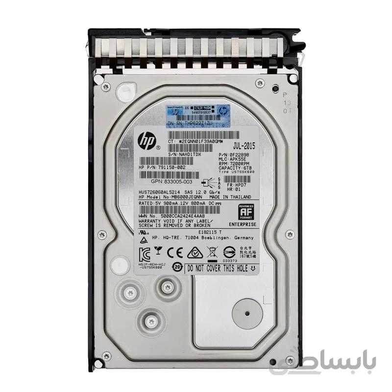 هارددیسک اینترنال اچ پی ای مدل MB6000JEQNN ظرفیت 6 ترابایت