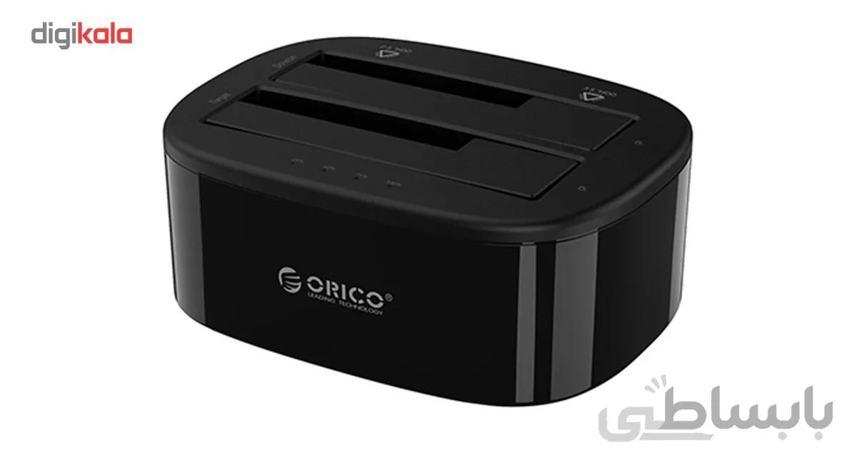 داک هارد و تبدیل ساتا به USB مدل ORICO 6228US3-C ا ORICO 2.5/3.5 inch USB3.0 Dual-bay HDD and SSD Hard Drive Dock (6228US3)