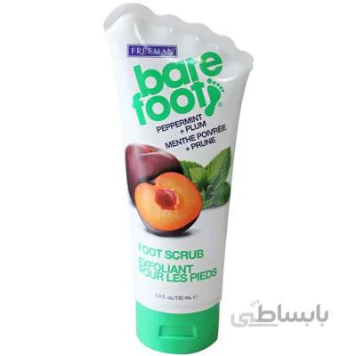 اسکراب پا، آرنج و زانو نعنا و آلو فریمن Freeman Bare Foot Exfoliating foot scrub Peppermint and Plum