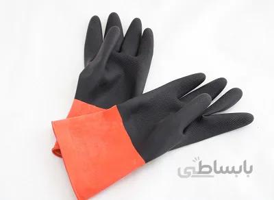 دستکش پلاستیکی بنایی سایز L صنعت کار