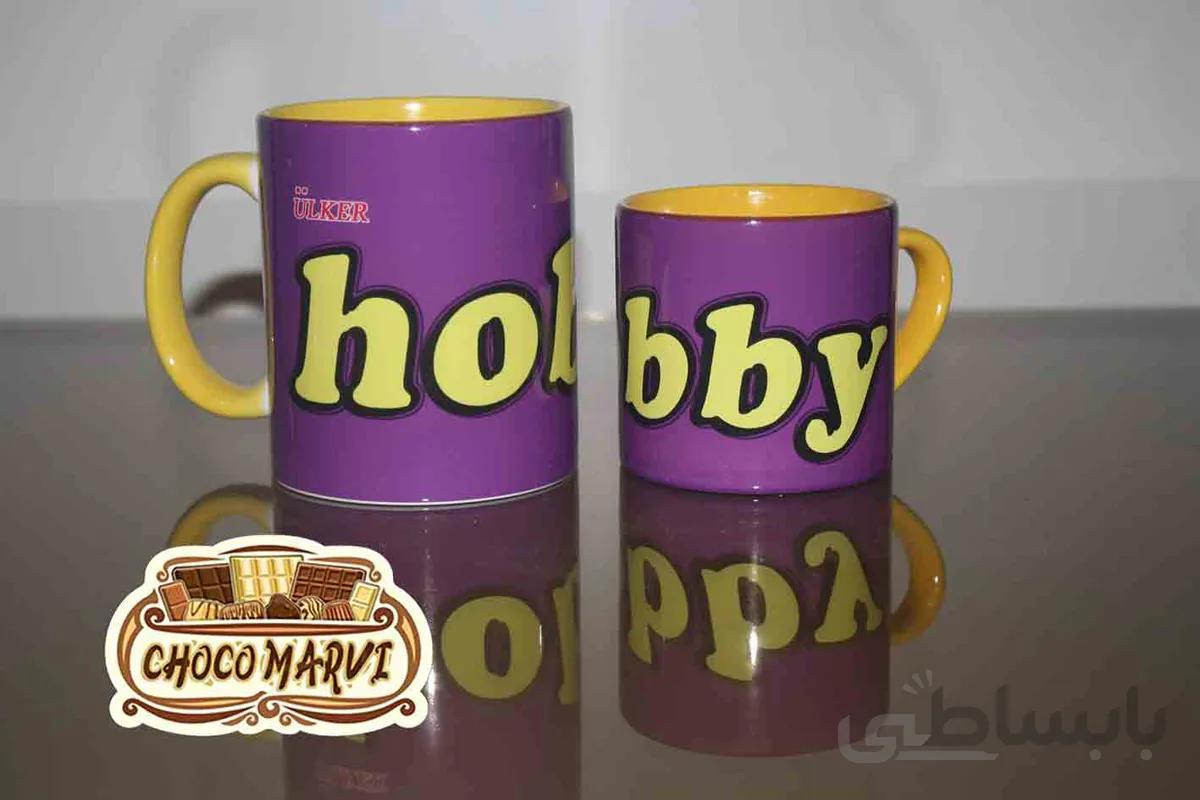 ماگ طرح شکلات هوبی