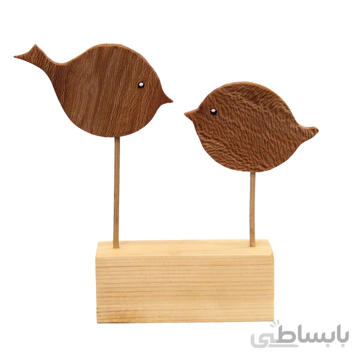 مجسمه چوبی مهر چکاوک