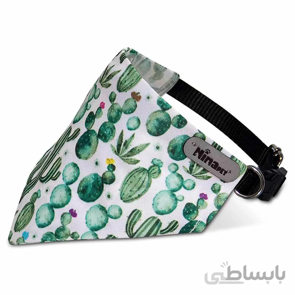 قلاده دستمال گردن سگ نیناپت مدل کاکتوس ا Ninapet Collar & Scarf For Large Dog Cactus Model