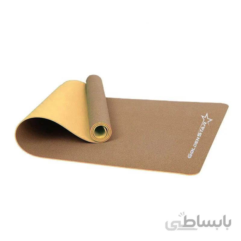 زیر انداز یوگا چوب پنبه ای مدل گلدن استار