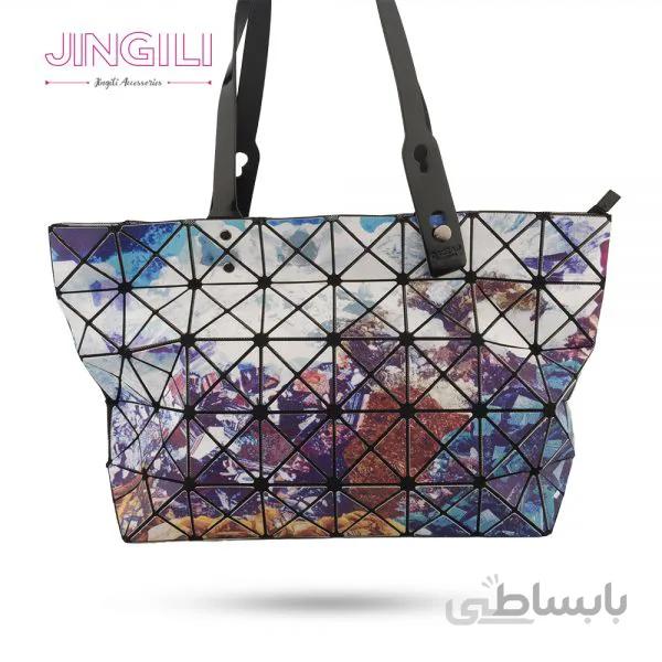 کیف دستی زنانه مدل آبرنگی کد bgw0047