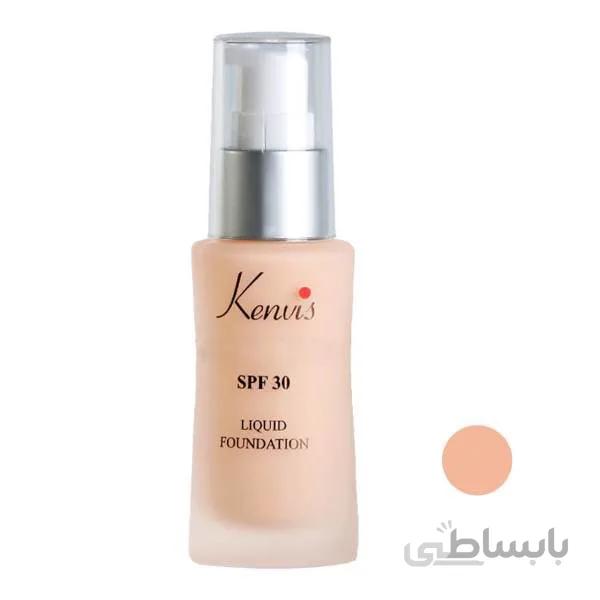 کرم پودر پمپی SPF30 کنویس شماره 103 ا kenvis Foundatin SPF 30 No 103