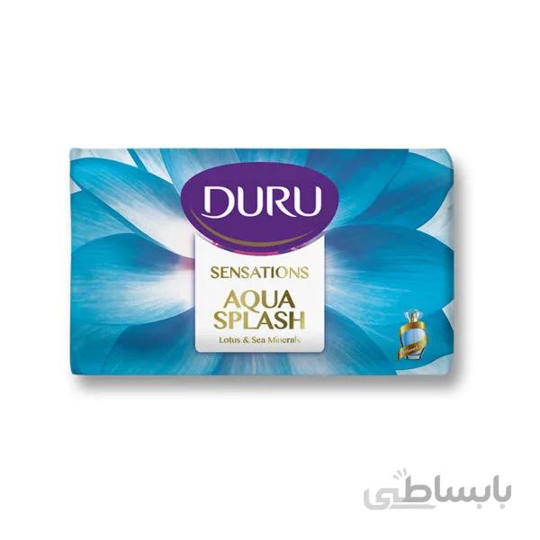صابون شستشو بدن گل نیلوفر آبی و مواد معدنی دورو مدل Aquasplash مقدار ۱۲۵ گرم
