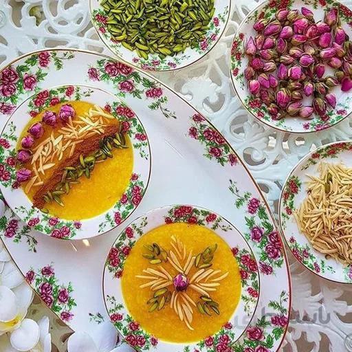 سرویس غذاخوری چینی چینی زرین ا 28 پارچه پیکره ایتالیا اف- بیدگل