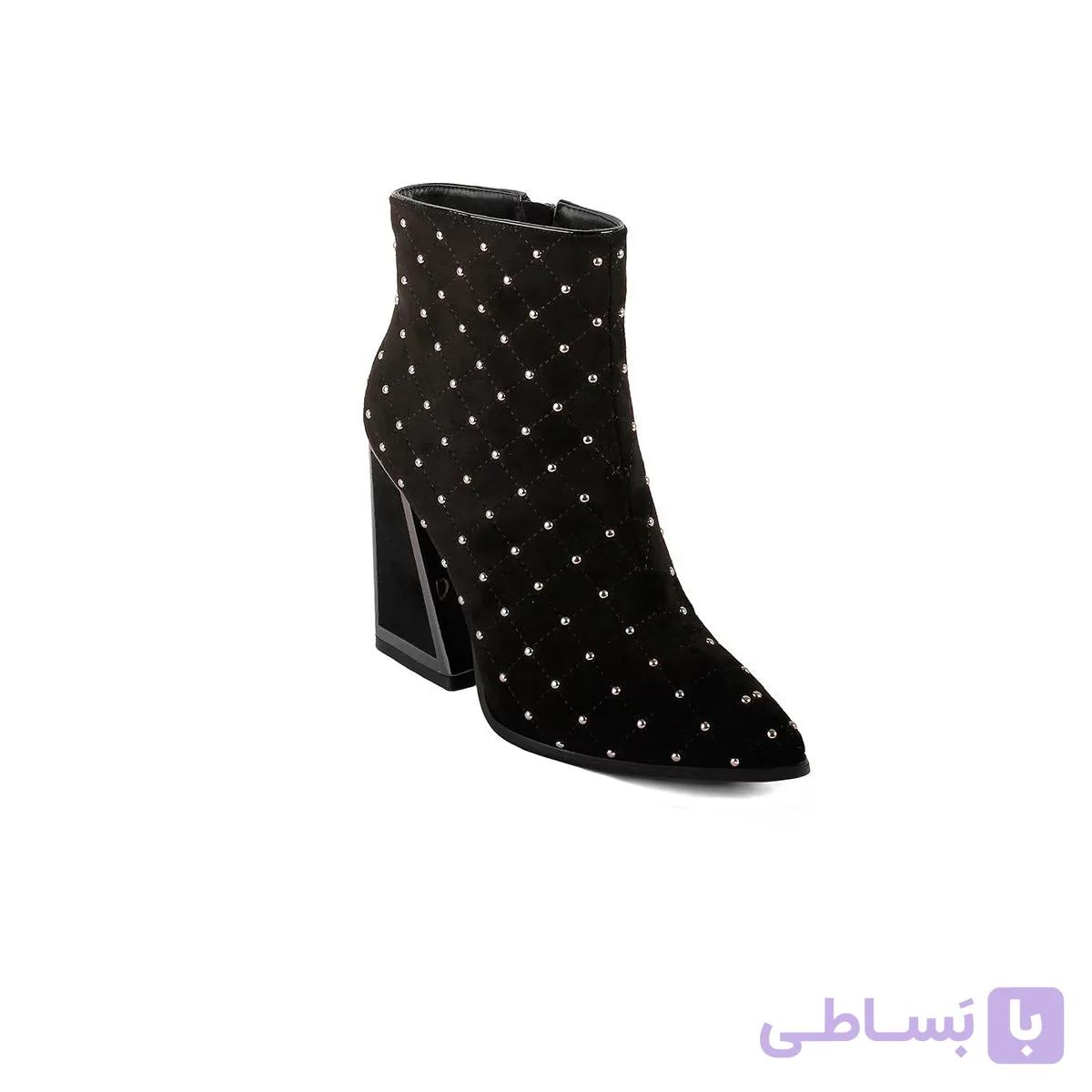 نیم بوت مجلسی پاشنه دار زنانه - 1601 — تصویر 1