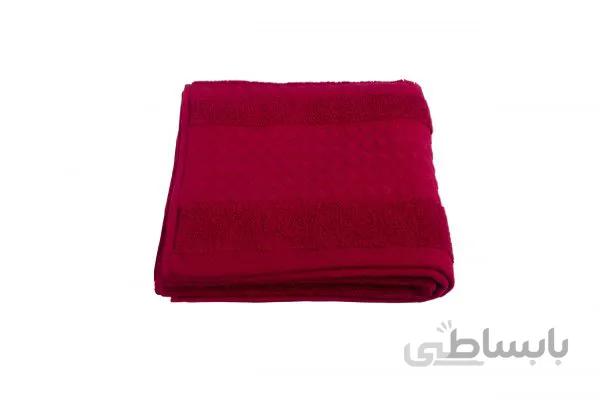 حوله دستی Bera Home طرح خالدار رنگ زرشکی