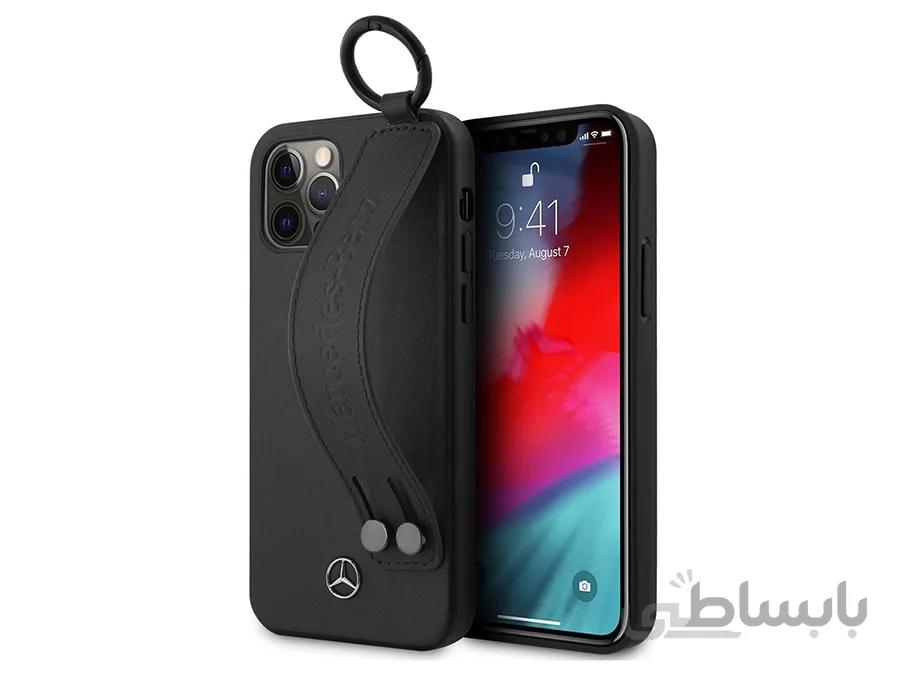قاب چرمی آیفون 12 و 12 پرو طرح مرسدس بنز CG Mobile iphone 12/12 Pro Mercedes-Benz Leather Case