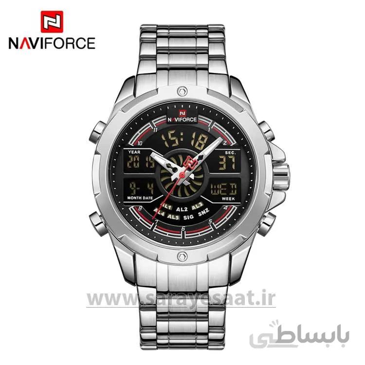 ساعت مچی عقربه ای دیجیتال مردانه نیوی فورس مدل NF9170 SB