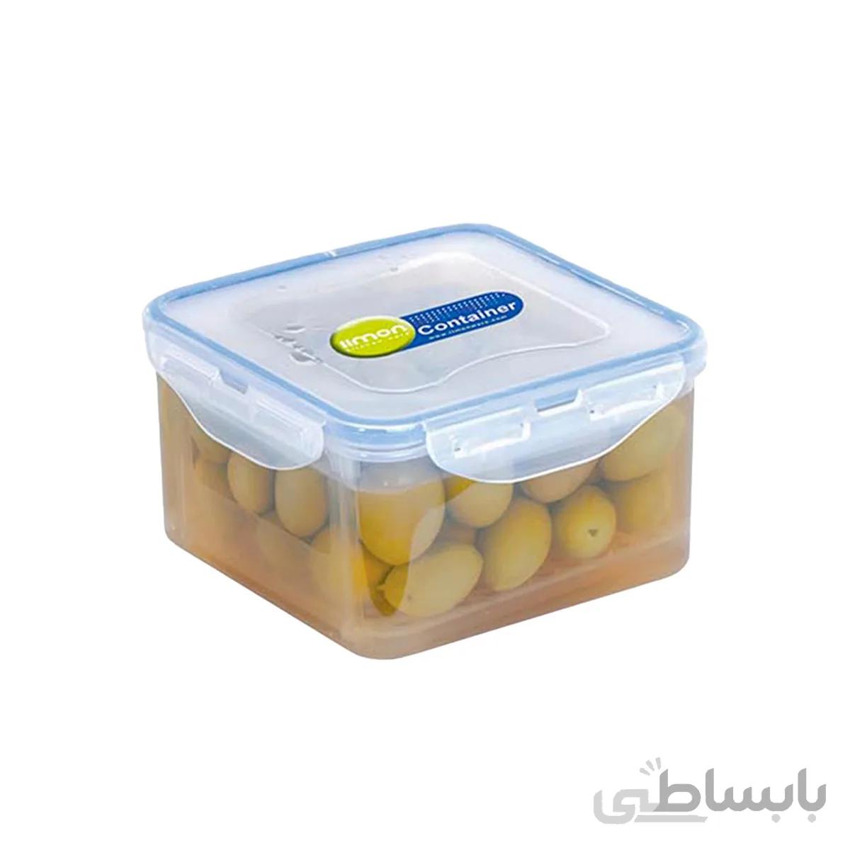ظرف پنیر و زیتون چهار قفل 130235 ابی