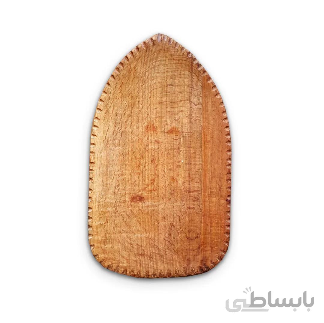 بشقاب چوبی پذیرایی طرح سرو
