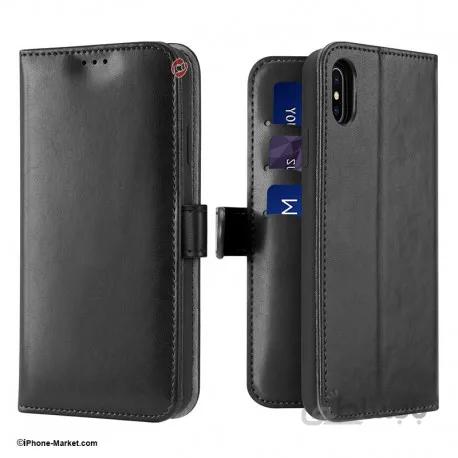 کیف چرم کتابی آیفون XS Max مدل Kado برند Dux Ducis