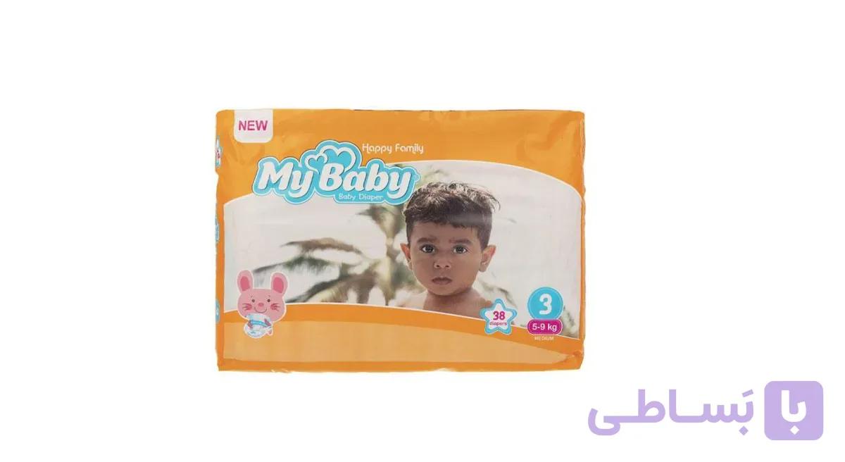 پوشک بچه مای بیبی سایز 3 38 عددی ا My Baby Diapers Size 3